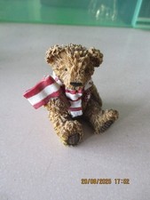 Small Resin Teddy Bear in Manchester United Colours 5cm high