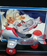  Coca Cola Silver Edition Edition Die Cast Metal Pedal Plane 1:3 scale 1995