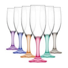 Misket glass champagne flutes - champagne,