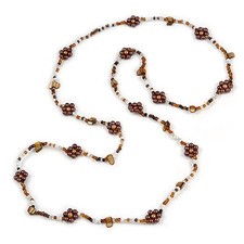 Floral Glass Bead Long