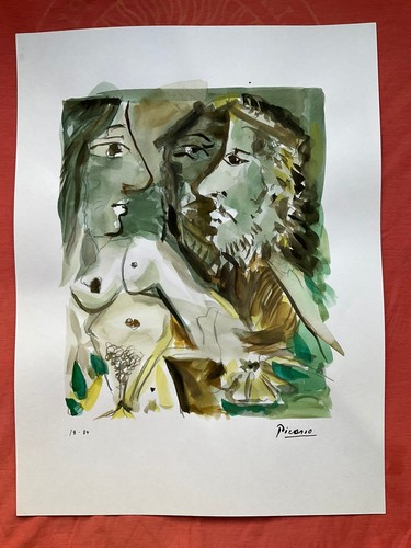 Picasso drawing old paper - -,
