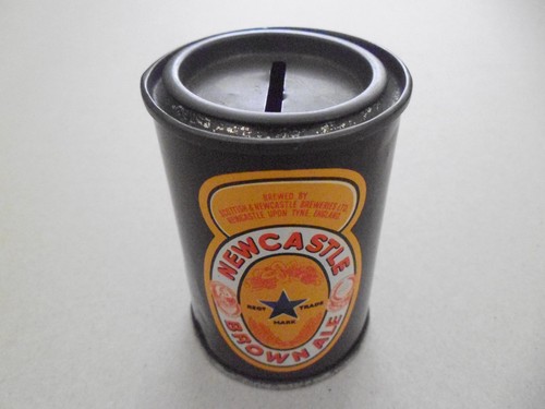 Newcastle brown ale - brown, tin
