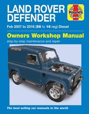 Land Rover Defender Diesel (Feb 2007-2016) 56 to 16 Haynes Repair Manual