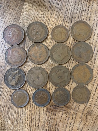 1900 1930 pennies half - pennies,