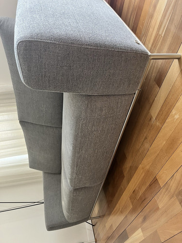 Natussi grey fabric seater - grey,