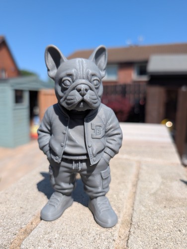 Printed french bulldog - 3d,