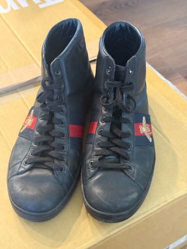 Gucci ace high top leather - gucci,