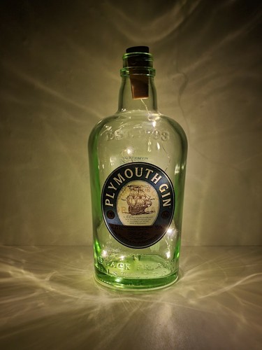 Plymouth gin bottle upcycling - gin,