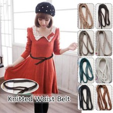 Knitted Waist Belt Lace Up