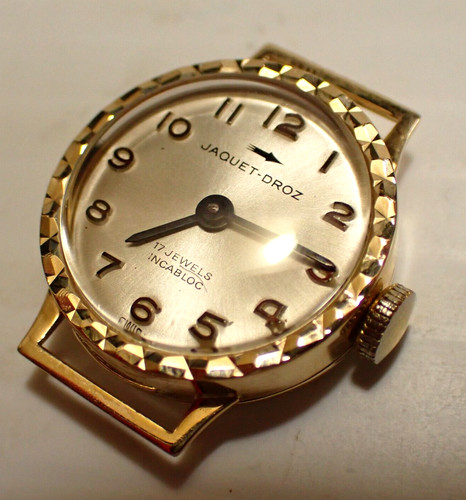 Vintage jaquet droz 9ct - jaquet,