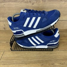 Adidas ZX 750 Shoes Men’s Size UK 8 Originals Blue White Suede Retro Trainers