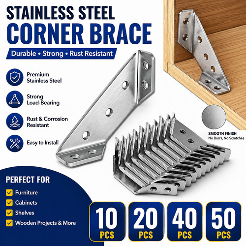 Stainless steel angle - 90°,