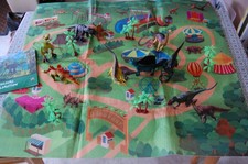 Bundle of Dinosaur Figures with Activity Play Mat, Trees & Booklet In Carry Case