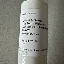 Gilbert & George The Beard Pictures Art Gallery Exhibition Poster SIGNED In Tube