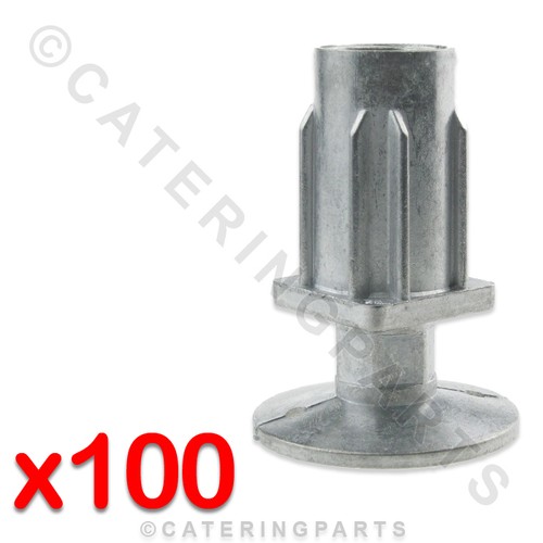 100 30mm square table - 100, legs