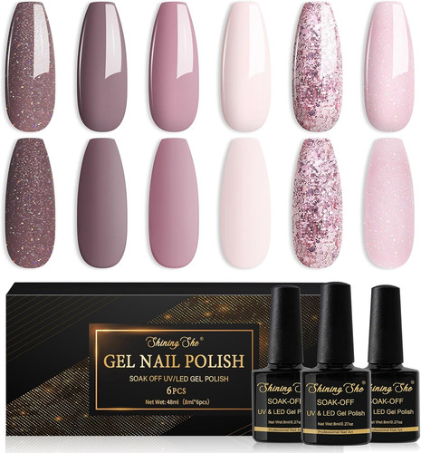 Nail gel polish set colours - nail,