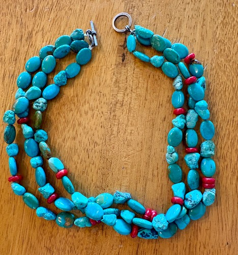 Handmade genuine turquoise and - genuine,