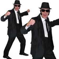 1980S MENS BLUES BLACK SUIT