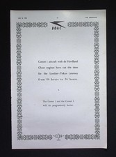 Original 1953 Advert BOAC de