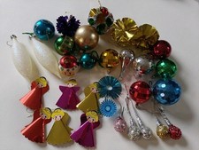 Vintage baubles christmas tree - vintage,