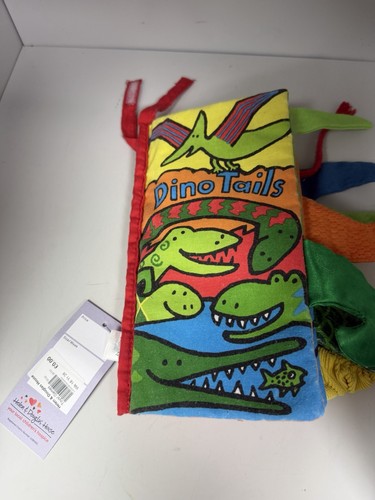 Jellycat cloth book dino tails - book,