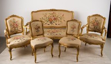 French Antique Giltwood Salon