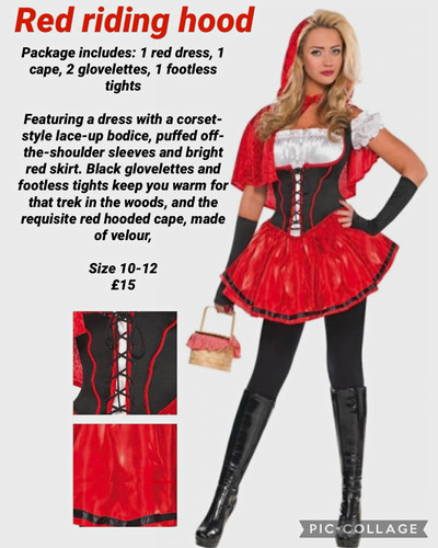 Womens little red - red, riding
