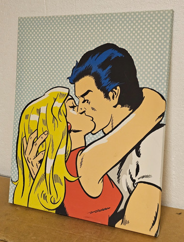 Pop art romance comic - comic, canvas