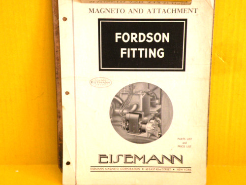 Eisemann fordson fitting - fordson,