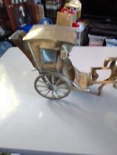 Vintage Large Brass Horse And Hackney Carriage