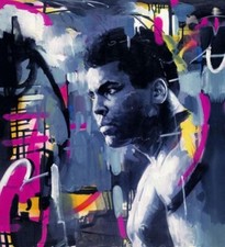 ZINSKY 'KING OF THE RING'  ALI LTD. EDT. GICLEE ON BOARD FRAMED