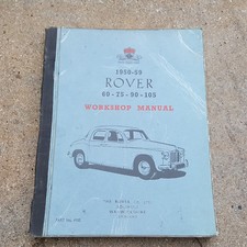 ROVER P4 60 75 90 105 WORKSHOP