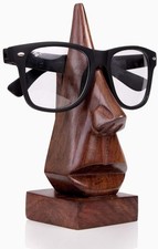 Unique Shaped Wooden Eyeglass Spectacle Holder Display Stand Home Office Desk De