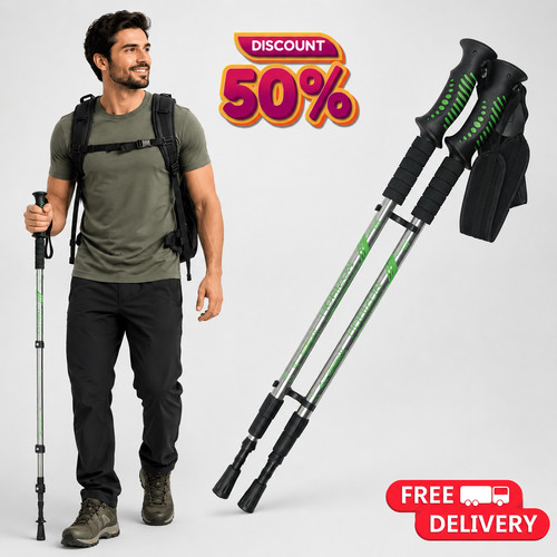 Telescopic trekking poles - trekking,