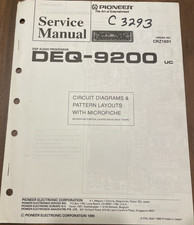 Pioneer DEQ-9200 DSP Audio Processor Original Service Repair Manual