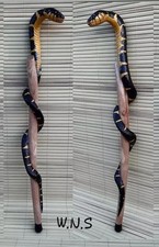Wooden walking stick hand