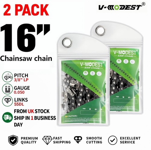 2pack chainsaw chain - 16",