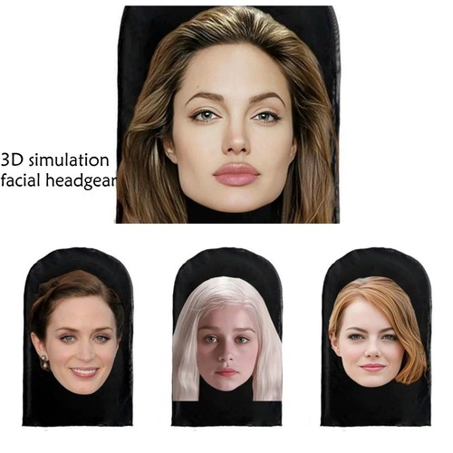 Realistic face mask full - 3d,