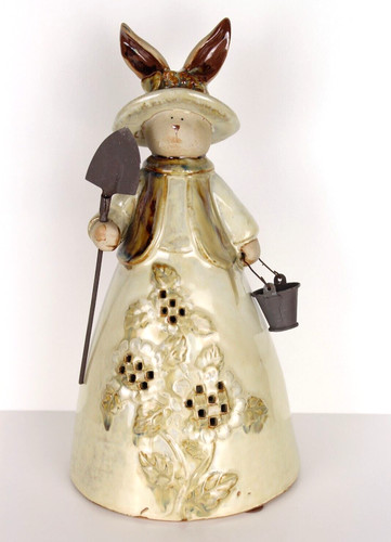Large glaze ceramic gardener - glaze,