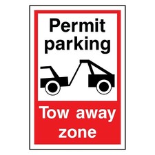 Permit Parking Tow Away Zone