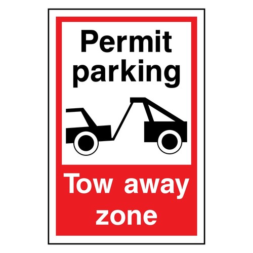 Permit parking tow - parking, zone