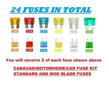 24 x Caravan Adria Blade Fuses