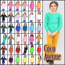 Girls Round Neck Top Kids Long