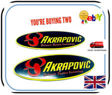 AKRAPOVIC EXHAUST  STICKER DECAL Heat Proof Resistant Aluminum UK SELLER