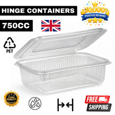 750ml Clear PET Hinged Salad