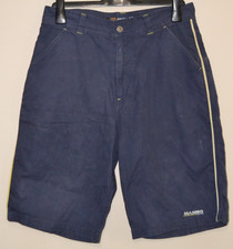Mens Navy Blue Mambo Cotton Board Shorts UK Size 32"