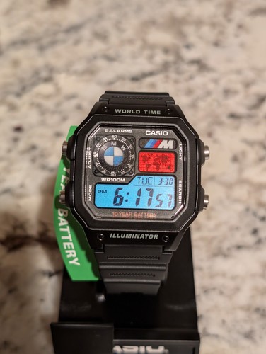 Casio ae1200 watch bmw logos - watch,,