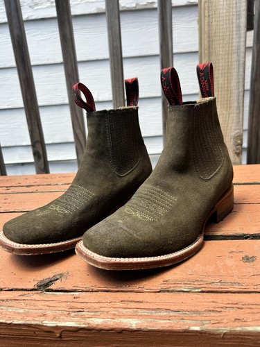 Quincy boots olive green suede - olive,