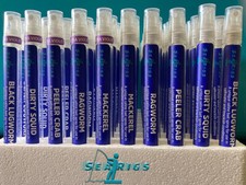SEA FISHING BAIT SPRAY - BLACK LUGWORM - PEELER CRAB - DIRTY SQUID- CHOOSE ANY 2