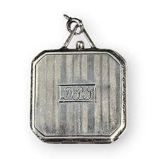 Antique Sterling Locket Double